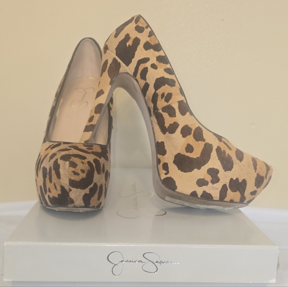 Jessica Simpson Jasmint Animal Print Heels